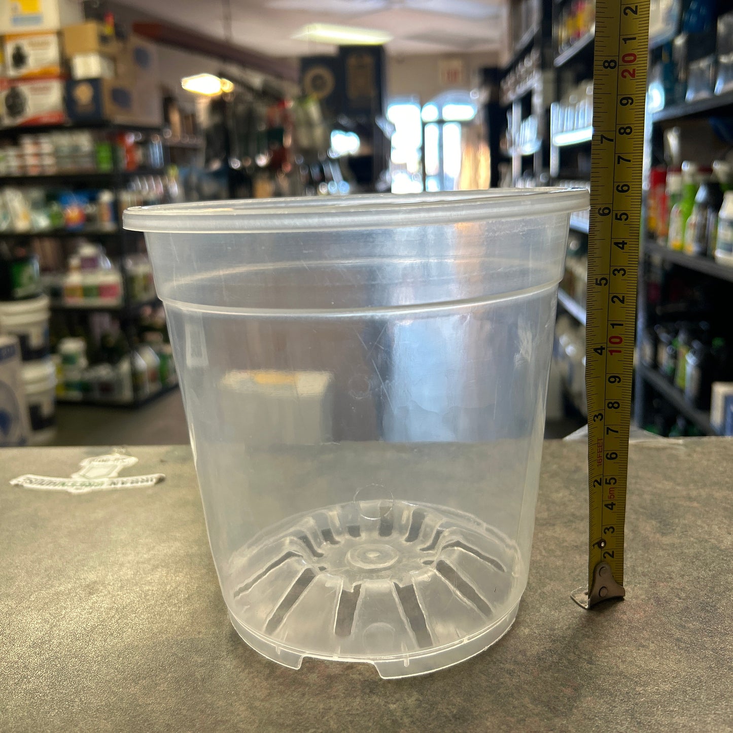 Clear Pots and Saucers - All Sizes