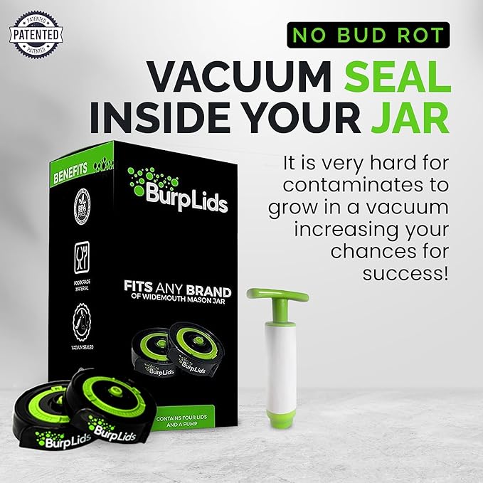 Burp Lids - Pump with 12x Lids