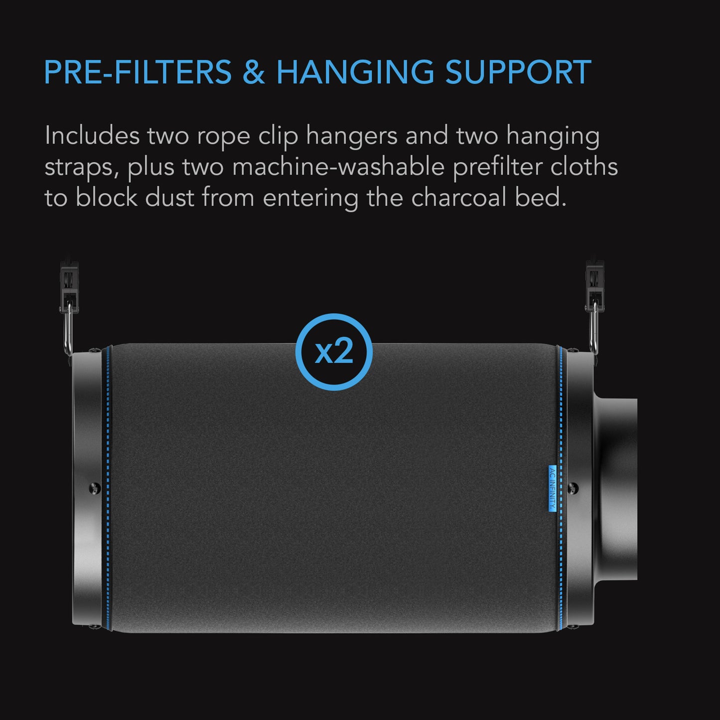 AC Infinity 4" Carbon Charcoal Filter