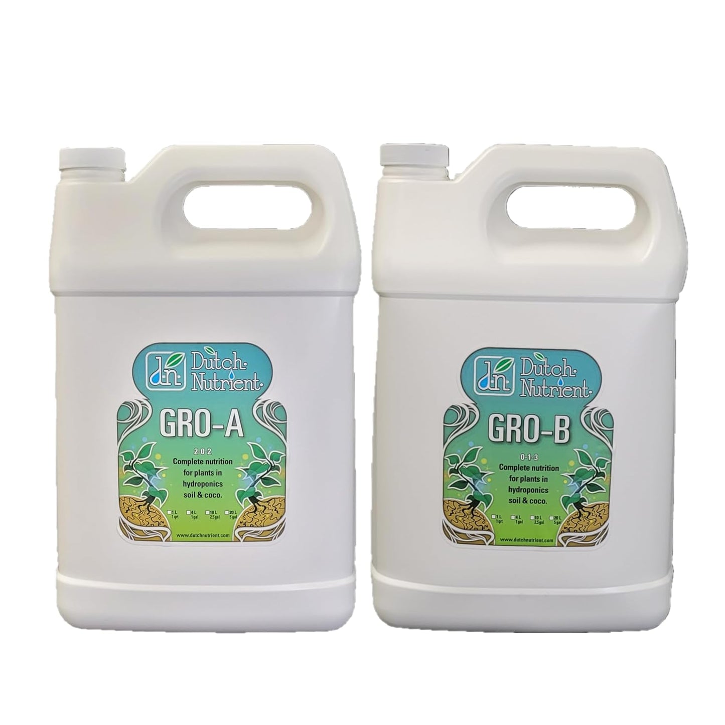 Dutch Nutrients (DNF) Grow A/B Sets - All Sizes