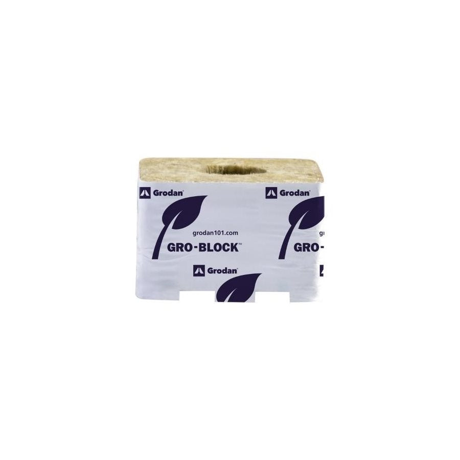 Grodan Rockwool Gro-Block - Wrapped 4x4x2