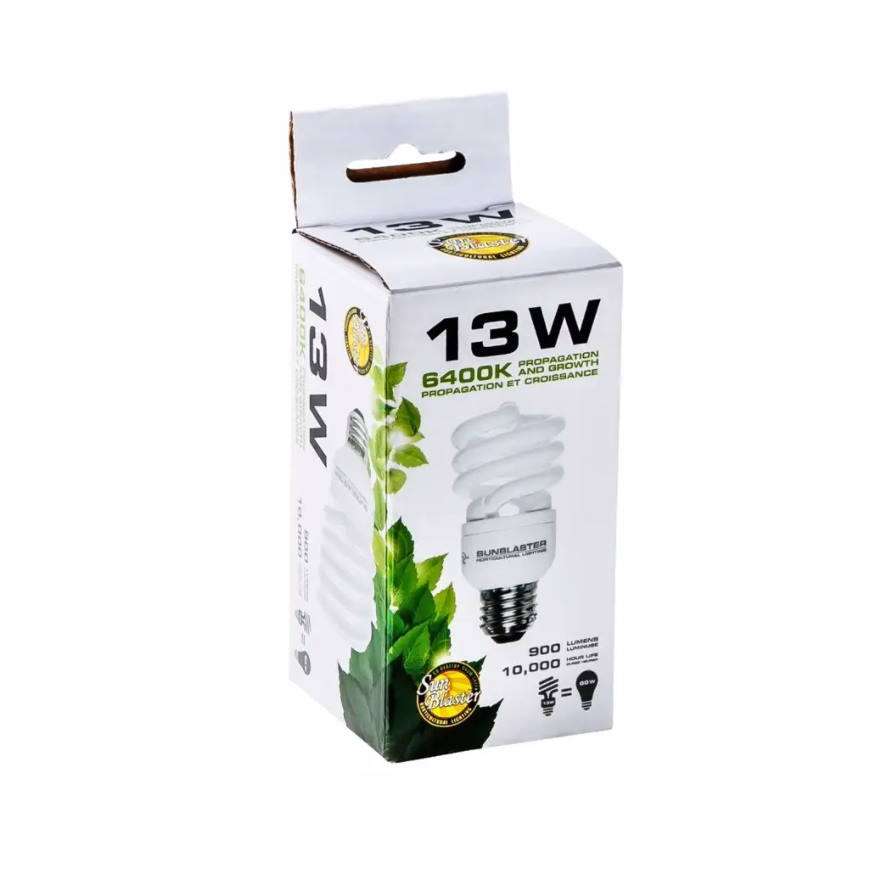 SunBlaster Fluorescent Bulbs 6400k Full Spectrum CFL - All Sizes
