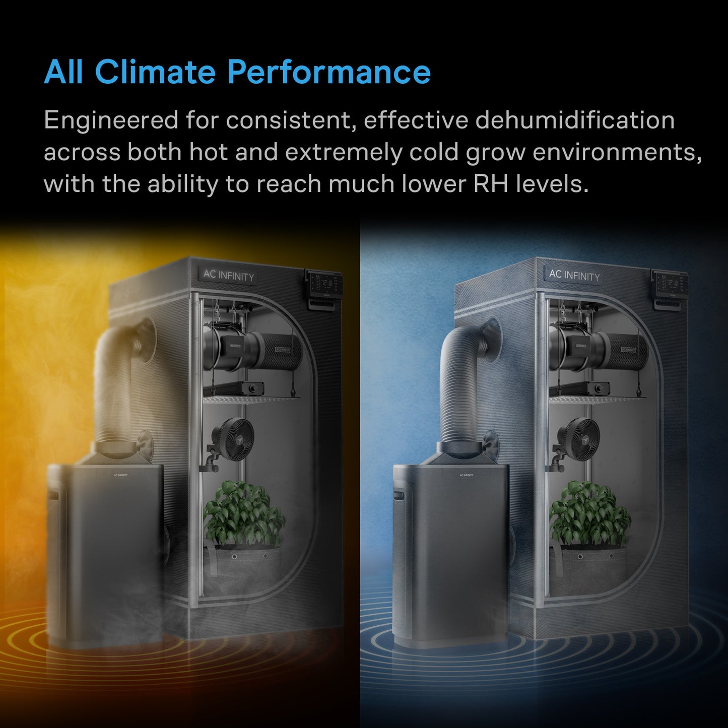 AC Infinity Hydrone 7 Dehumidifier -up to 10x10