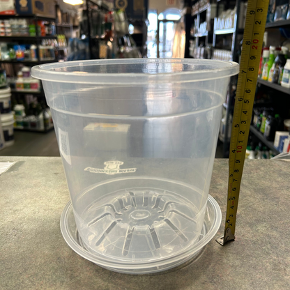 Clear Pots and Saucers - All Sizes