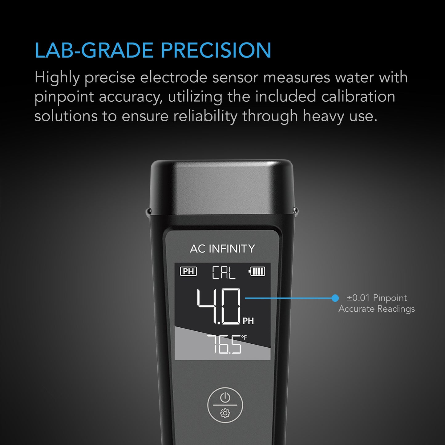 AC Infinity pH Meter Pro Kit with Interchangeable Probe