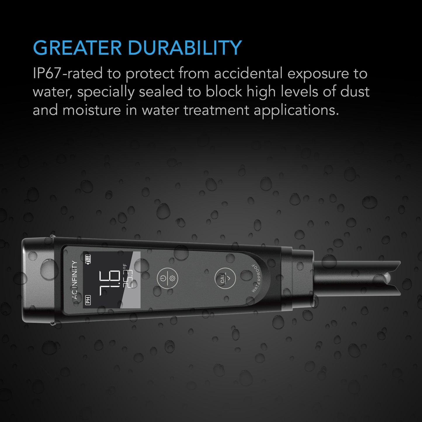 AC Infinity pH Meter Pro Kit with Interchangeable Probe