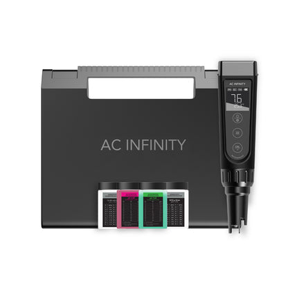AC Infinity pH Meter PRO Kit, All-in-One pH/EC/PPM Pen, Interchangeable Probe