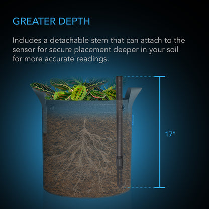 AC Infinity AI Soil Sensor, for Moisture and Saturation Level Monitoring