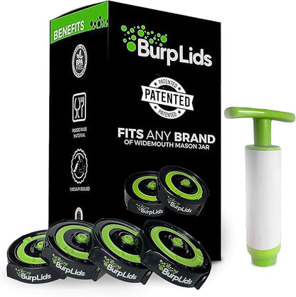 Burp Lids - Pump with 4x Lids