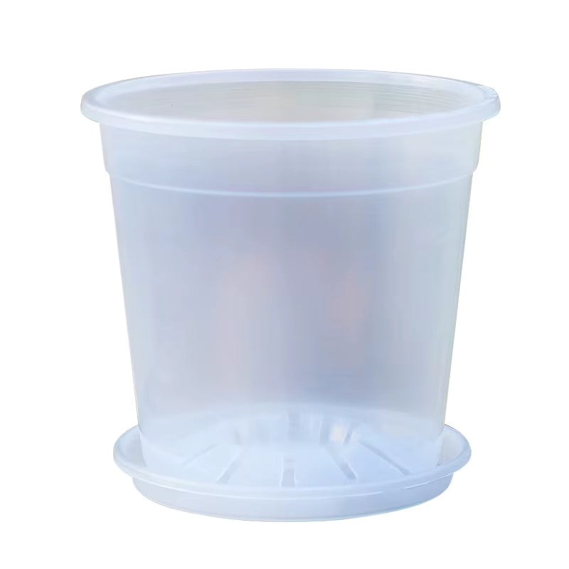 Clear Pots and Saucers - All Sizes