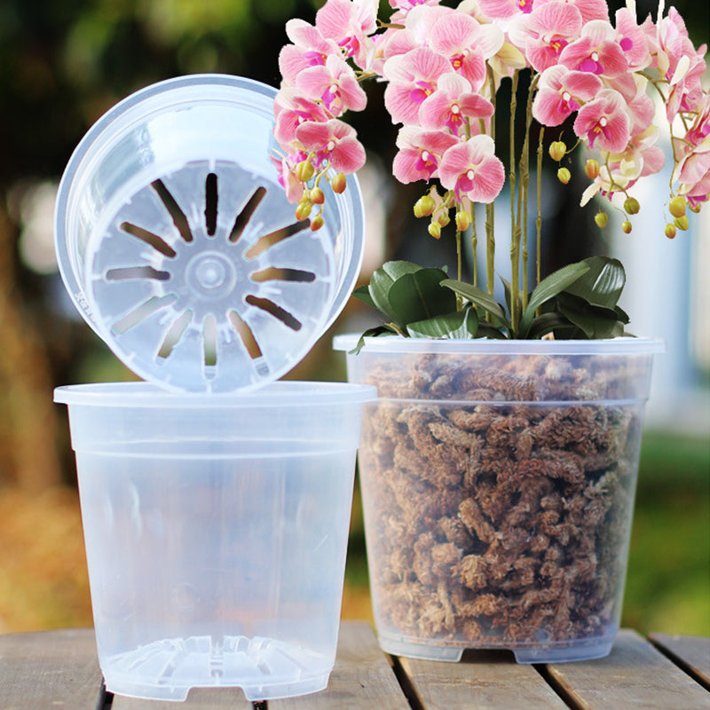 Clear Pots and Saucers - All Sizes
