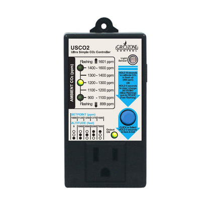 Grozone USCO2 Ultra Simple co2 Controller 0-1600ppm