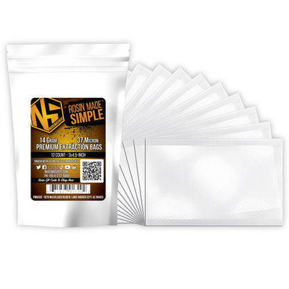 NugSmasher Rosin Extraction Bags 14 Gram Sizes