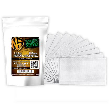 NugSmasher Rosin Extraction Bags 3.5 Gram Sizes