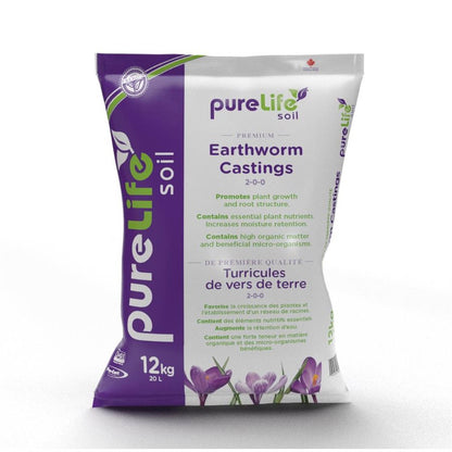 Earthworm Castings Pure Life Organic 20L Bag